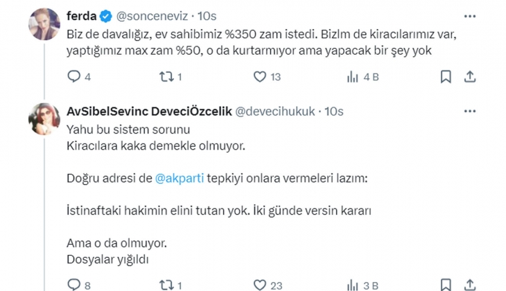 Avukattan ev sahiplerini çıldırtan çıkış: Bizim gibilere denk gelse kan çıkar o tehditlerden!