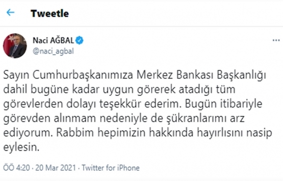 Şahap Kavcıoğlu, Merkez Bankası Başkanı oldu!