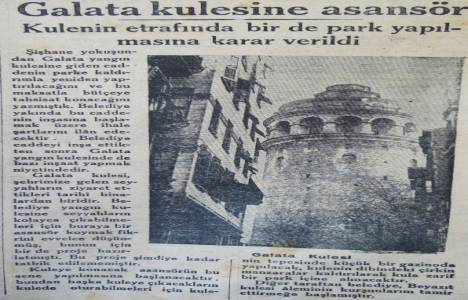 1931 yılında Galata'ya asansör yapılacakmış