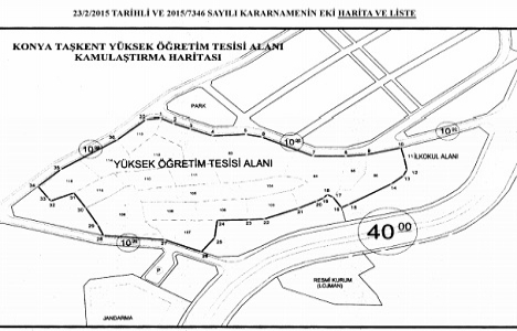 Konya Taşkent'te TOKİ'den acele kamulaştırma!
