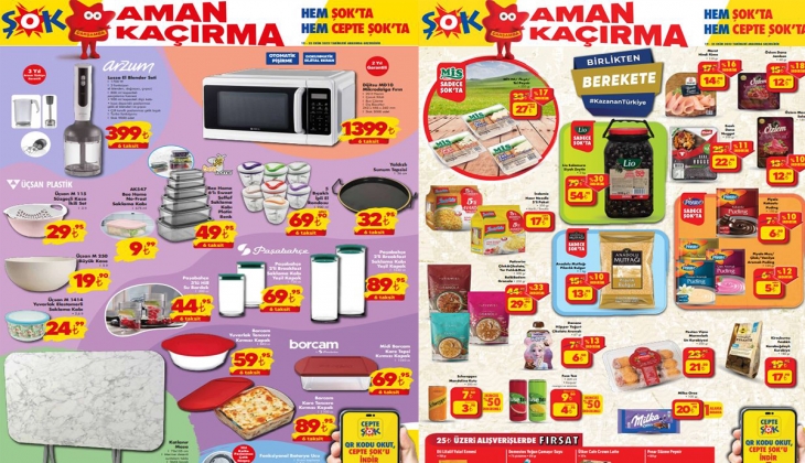 Şok market yeni aktüel kataloğunu yayınladı! Şok 19-25 Ekim 2022 fiyat listesi