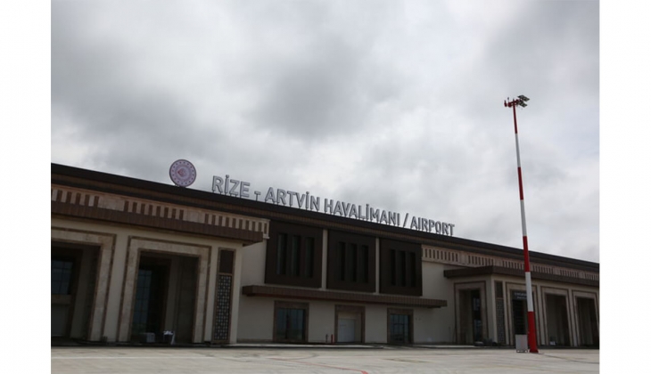 Rize-Artvin Havalimanı nın pist, apron, taksi yolu ve tüm altyapı imalatları tamamlandı!