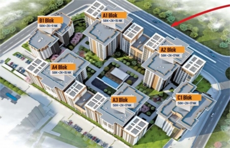 Esenler Emlak Konutları vaziyet planı!