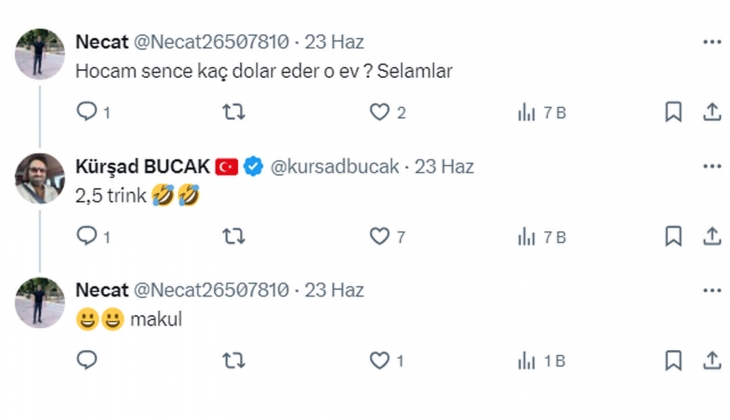 2022 de 3.4 milyon dolar olan emlak fiyatı, 2023 te 4.7, şimdi 3.2 milyon dolar oldu! Satıcının kafası karışık!