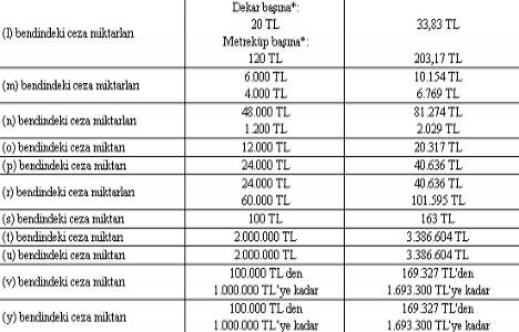 Çevre Kanunu Uyarınca Verilecek İdari Para Cezalarına İlişkin Tebliğ!
