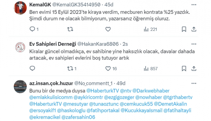 Yeni kira bedelleri nasıl belirlenecek? Avukattan TÜFE artışları yüzde 25 hiç yokmuş gibi üst üste yansıtılmalı çıkışı