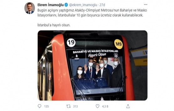 Ataköy-Olimpiyat Metro Hattı nın 1. etabı açıldı!