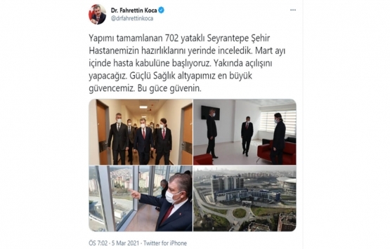 Seyrantepe Devlet Hastanesi açılıyor!