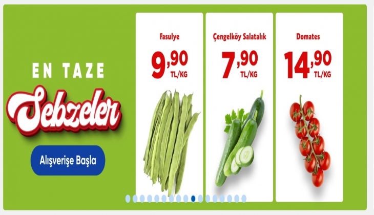 Carrefoursa’da sebze ucuzdan da ucuz!