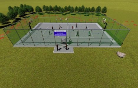 Muğla'nın beş mahallesine basketbol sahası!