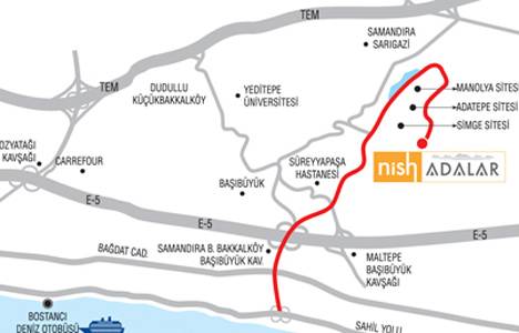 Maltepe Nish Adalar harita!