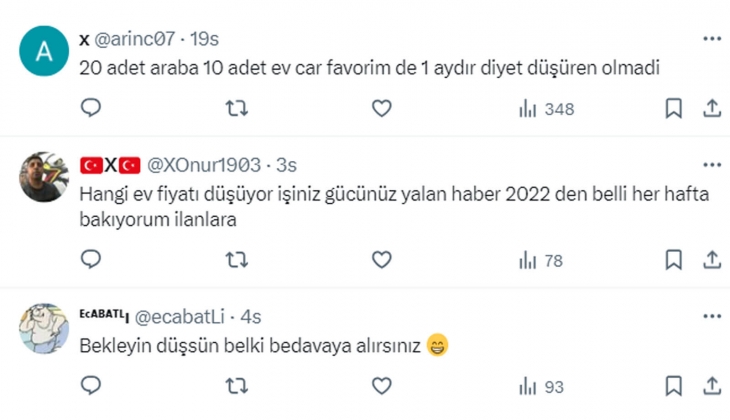 Ev ve araba fiyatları düşüyor! TL değer kazanmaya devam ederse daha rahat konut alınır!