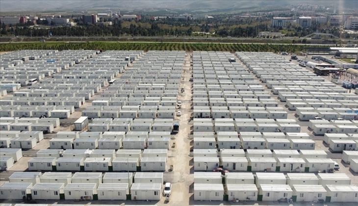 Depremden etkilenen 11 ilde 75 bin 879 konteyner kuruldu!