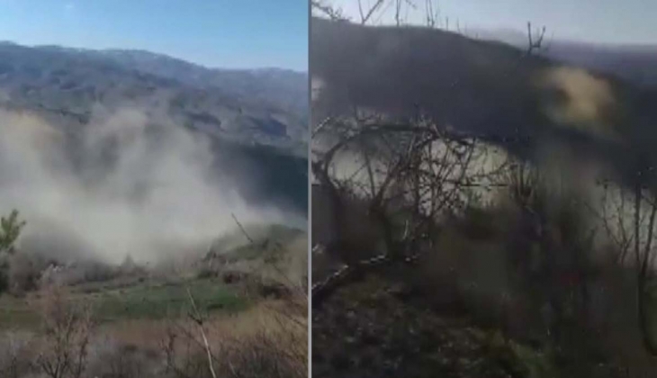 Malatya'daki 5,2 şiddetindeki depremin ardından ortaya çıkan gizemli toz bulutunun sırrı duyanları hayrete düşürdü