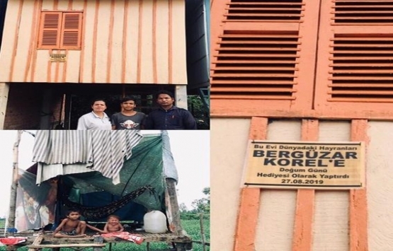 Bergüzar Korel in hayranları Kamboçya da ev yaptırdı!