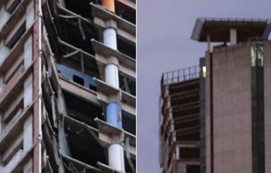 Venezuela’daki 200 metrelik gökdelen eğildi!