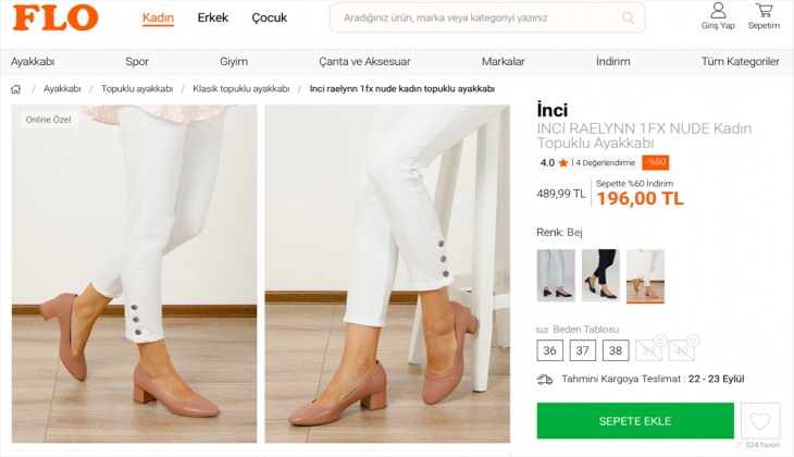Flo’da bu ayakkabılarda yüzde 50 indirim. Bakmada ayakkabı almayın. İşte 21 Eylül 2022 Flo fiyat listesi!