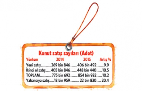 2015 te dolardan sonra en büyük kazancı konut sağladı!