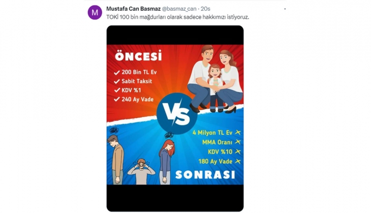 TOKİ Eskişehir 100 bin konut projesinde taksitler 22 bin TL ye kadar yükseldi! Mağdurlar tepkili!