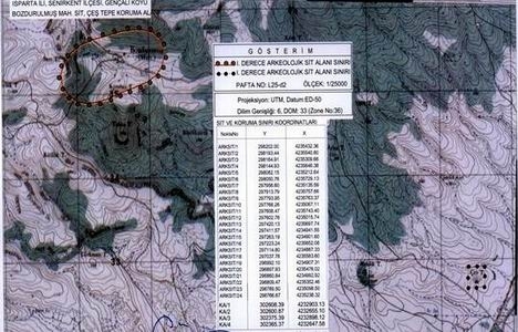 Isparta Bozdurmuş Kalıntıları 1. Derece Arkeolojik Sit Alanı sınırları güncellendi!