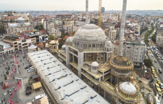 Taksim Cami'nin kaba inşaatı tamamlandı!