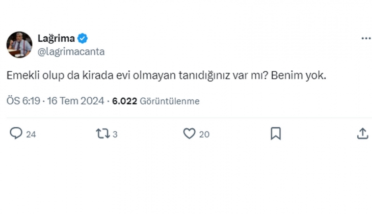 Sosyal medyada dikkat çeken soru: Emekli olup da kirada evi olmayan tanıdığınız var mı?