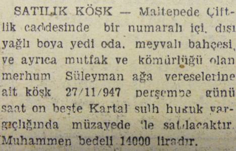 1947 yılında Çırpıcı Çayırı civarında 150 dönüm arazi satılacakmış!