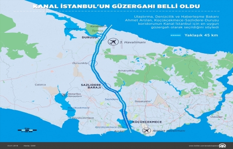 Kanal İstanbul un güzergahı açıklandı!