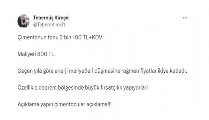 Çimento ve hazır beton sektörüne şok! Cumhurbaşkanı açıkladı: Fahiş fiyat artışları yakın takibe alındı