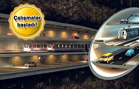 3 Katlı Büyük İstanbul Tüneli'nde ilk kazma vuruldu!