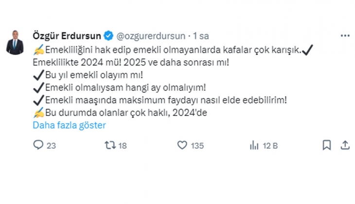 Emeklilik tartışmalarında son nokta: 2024 te emekli olacaklar maaşlarında yüzde 30-33 arası daha avantajlı olacak!