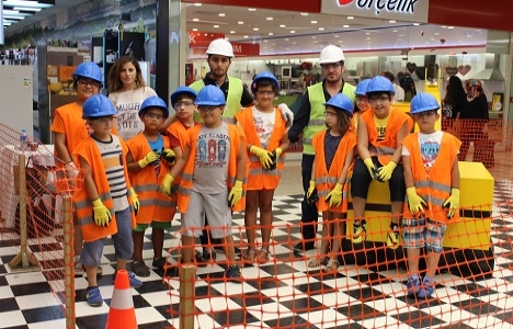 ANKAmall'da çocuklara inşaat atölyesi kuruldu!