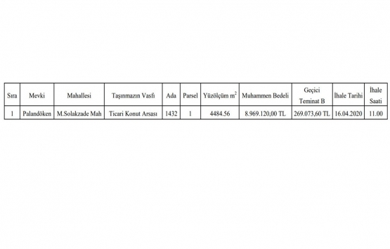 Palandöken de 8.9 milyon TL ye satılık arsa!