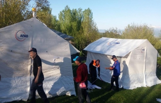 Bingöl de riskli 5 ev tahliye edildi!