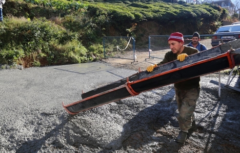 Artvin Tevfik Fikret Caddesi asfaltlanıyor!