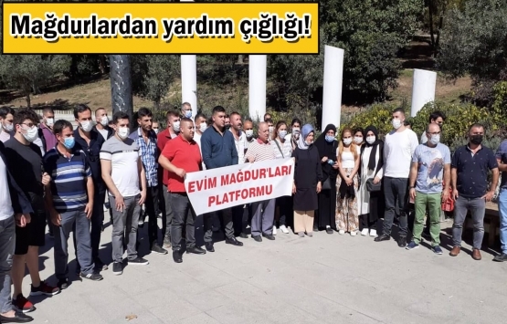 Evim Mağdurları Maçka Demokrasi Parkı'nda eylem yaptı!