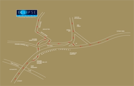 Eclipse Maslak ulaşım krokisi!