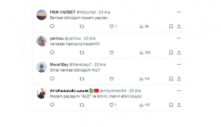 Prof. Dr. Mikdat Kadıoğlu ndan kentsel dönüşüm tepkisi: Ana arterlerden başlatılması gerekir!