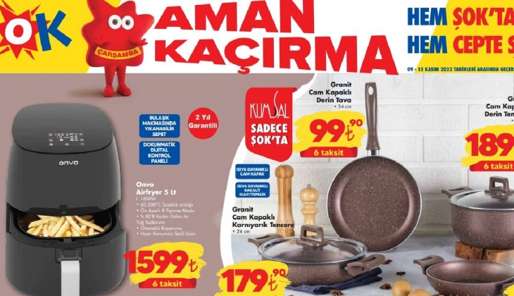 Evlenecekler ve evini yenileyecekler bu hafta Şok ta bayram edecek! 9 Kasım 2022 fiyat listesi..