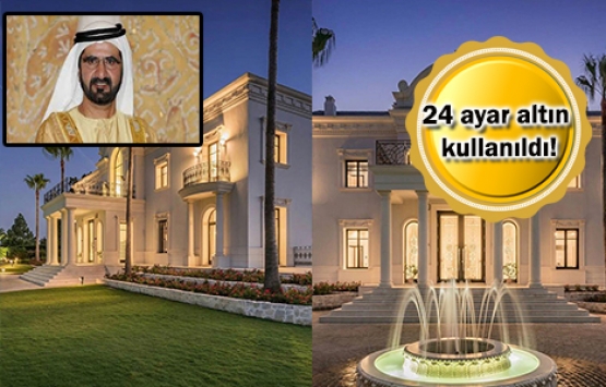 Dubai Emiri'nin Darıca'daki gözkamaştıran altın kaplama malikanesi!