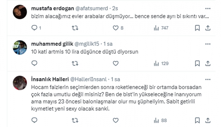 Artık konutu değil borsayı konuşacağız! Konut ve otomobil sektöründe şok!