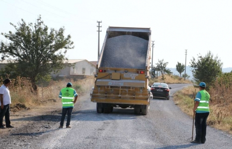 Manisa Akhisar'da asfalt çalışması tamamlanıyor!