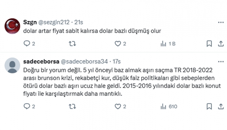 Analistten alıcı yoksa konut sadece bir beton yığınıdır tepkisi: Konut fiyatları dolar bazlı düşmeye mecbur!