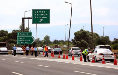bayramda yol trafiği
