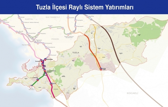 İstanbul raylı sistem haritası 2019!