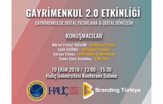 Gayrimenkul 2.0: Gayrimenkulde Dijital Pazarlama etkinliği yarın!