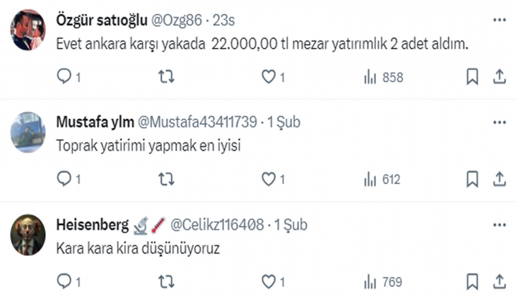 Vatandaşlar arsa yatırımı yapıyor mu? Bu fiyatlardan alınmaz diyen de oldu, iyi kazandırdı diyen de!