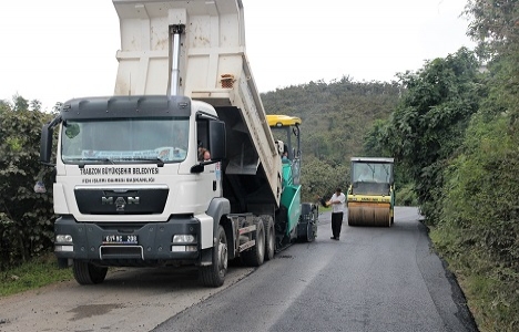 Trabzon'a 115 bin ton asfalt!