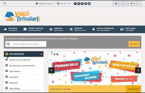 Yapı Firmaları sitesi yenilendi!