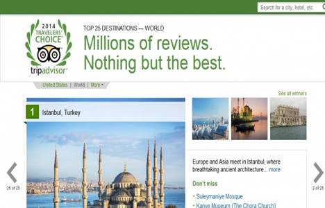İstanbul dünyanın en iyi seyahat yeri seçildi!